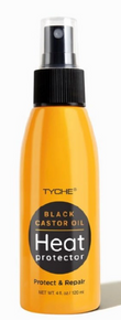 Tyche Heat Protector Black Castor Oil Spray 4oz