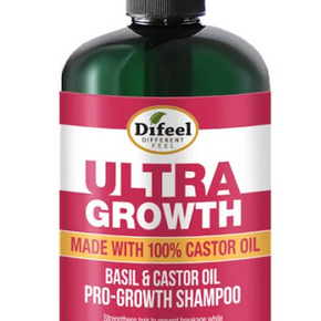 DIFEEL ULTRA GROWTH BASIL & CASTOR OIL PRO GROWTH SHAMPOO 12 OZ