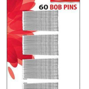 Annie 60 Bob Pins Crimped 2"-Silver