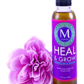 HEAL & GROW  Botanical Hair Oil Treatment w/CASTOR & JOJOBA OIL