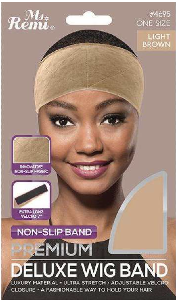 Ms. Remi Premium Deluxe Wig Band, Non-Slip - Light Brown