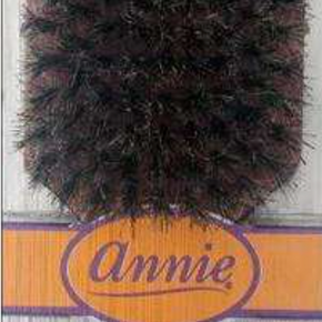 Annie Soft Club Brush 100% Pure Boar Bristles Dark Brown #2081