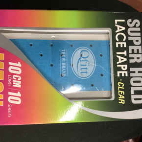 Qfitt #5068 PREMIUM SUPER HOLD LACE TAPE •CLEAR MESH TYPE