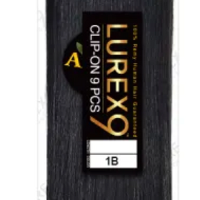 LUREX 9 STRAIGHT HUMAN HAIR CLIP-ON 9PCS 18"