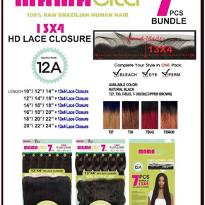 MAMA CITA RAW BRAZILIAN HUMAN HAIR 7PCS BUNDLE-BODY WAVE
