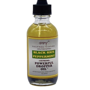 Ippy Black Rice Peppermint Powerful Dropper Oil 2 oz