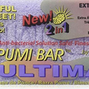 Mr. Pumice Ultimate Pumi Bar 2 in 1 (Coarse/Medium), Lavender/Purple, 1 piece