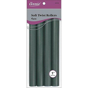 ANNIE Soft Twists Rollers Dark Green 1"