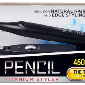 Red by Kiss Titanium Pencil Edge Styler 3/10" Flat Iron Thinnest 450F