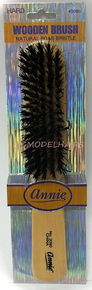 Annie Wooden Brush Natural Boar Bristle #2090-Hard