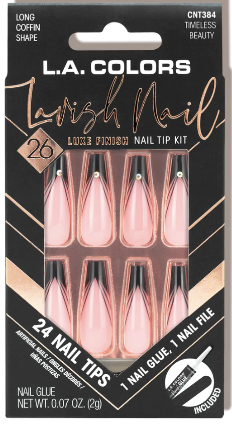 Buy LA Colors Lavish Nails Luxe Finish Nail Tip Kit Wild Rush online