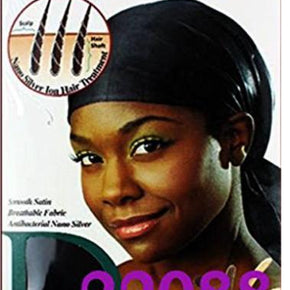 Hair Care Treatment Satin Wrap Black