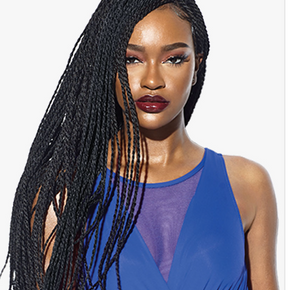 URBAN BEAUTY QUEEN B 4 x 4 SWISS LACE WIG MICRO SENEGAL TWIST WIG