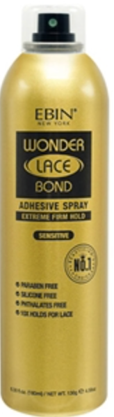 Ebin New York Wonder Lace Bond Adhesive Spray Extreme Firm Hold (SENSI –  Superstar Hair & Wigs