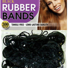 Black Elastic Bands 100pcs